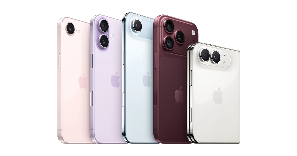 iPhone-modellen in verschillende kleuren